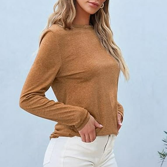 TYGHBN Women's Round Neck Summer Fashion Comfortable and Casual Fit Quarter Sleeved Top T Shirt Long Sleeves Women Raglan Short Sleeve Shirt Women Womens T Shirts Long Sleeve Womens Shirts Workout