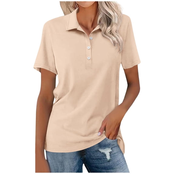 TYGHBN Women's Shirt Summer Border European and Women's Clothing Foreign Trade Slim Fit Casual Short Sleeved Solid Color Top Tops for Leggings Short Sleeve Women's T Shirt Short Sleeve Women Shirt
