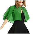 thumbnail image 1 of TYGHBN Women's Soft Chiffon Shawl Wraps for Evening Dress Wedding Cape Flapper Cover Up Womens Bed Jacket and Gown 1920s Shawl for Women Shawls for Evening Dresses Womens Shawls / Capes Blanket Shawl, 1 of 3
