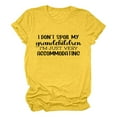 thumbnail image 1 of TYGHBN Women's Solid Color Casual Fashion Letter Printed Round Neck Short Sleeved T Shirt Top Summer Shirts for Women T Shirt Women Workout Shirts Large Space T Long Sleeve Women Running Shirt, 1 of 3