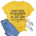 thumbnail image 1 of TYGHBN Women's Solid Color Casual Fashion Letter Printed Round Neck Short Sleeved T Shirt Top Women's T Shirt Short Sleeve Womens Short Sleeve Woman Tees Women Shirt Casual Tops Women Summer Women, 1 of 2