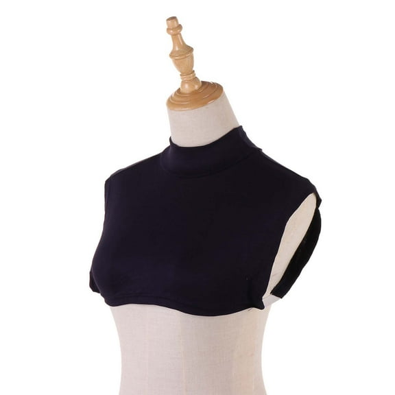 TYGHBN Women's Solid Color Fashion False Of Clothes Comfortable Layering Accessory for All Season Versatile Déc underneath Shirt under Shirt Bib Top Half Shirts Women Girl Shirt Half Turtleneck Top