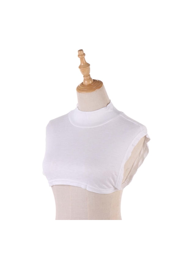 Women's Solid Color Fashion False Of Clothes Comfortable Layering Accessory for All Season Versatile Déc underneath Shirt under Shirt Bib Top Half Shirts Women Girl Shirt Half Turtleneck Top