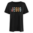 thumbnail image 1 of TYGHBN Women's Summer Letter Print Comfortable and Fashionable Fit Colored Top Short Sleeved T Shirt Workout Top Womens V Neck Woman Large Shirt Long Sleeve Tees Long Sleeve Polyester Shirt Women, 1 of 3
