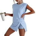 thumbnail image 1 of TYGHBN Women's Summer Shorts Suit Sleeveless Casual Outfit for Daily Wear Vacation and Pure Color Comfortable Stylish Lace Swim Shorts for Women Swimming Trunks for Women Cute Bikini Suits plus, 1 of 8