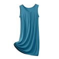 thumbnail image 1 of TYGHBN Women's Summer Sleepshirt Nightgown Comfortable Round Neck Sleeveless Home Dress Loungewear Casual Basic Sleepwear for Women Womens Pajamas Nightshirt Loose V Neck Nigh Gown Summer Sleep Gowns, 1 of 4