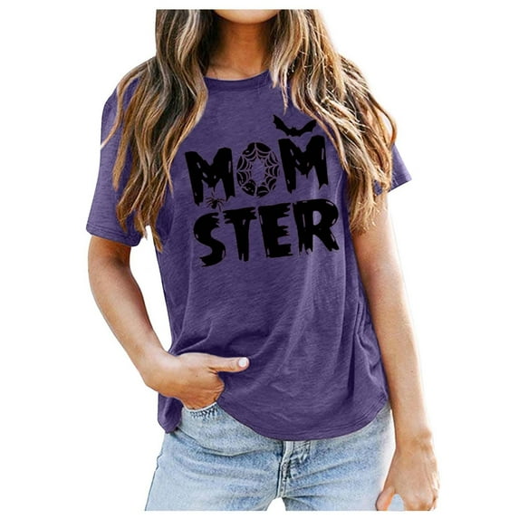 TYGHBN Women's Theme Short Sleeve T Shirt Spellbinding Witchy Style Womens Compression T Shirt Women's Shirts Women Casual Shirts Summer Shirts Women Casual Summer T Shirts Women Large Shirks for