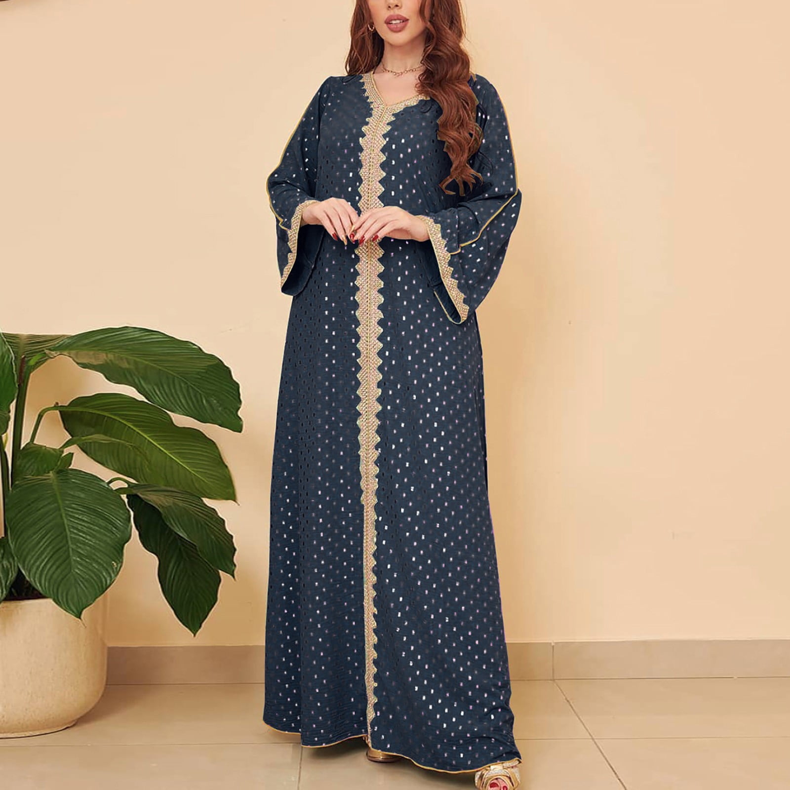Long Sleeve Nightie with Inbuilt Chest Pads Cute Designs Cotton Plus size available