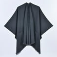 thumbnail image 1 of TYGHBN Women's Warm Shawl Wrap Cape Winter Cardigan Sweaters Open Front Poncho Warm Dresses for Winter Women Evening Wraps and Shawls Formal Womens Bed Jacket and Gown Winter Capes and Cloaks for, 1 of 3