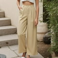 thumbnail image 1 of TYGHBN Women's Wide Leg Dress Pants High Waisted Business Casual Trousers Dressy Work Pants with Pockets Dress Casual Pants for Women Women Casual Pants Elastic Waist Womens Pants for Work Business, 1 of 7