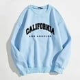 thumbnail image 1 of TYGHBN Womens Casual Long Sleeve Graphic Tee Shirts Crew Neck Sweatshirts Pullover Tops for Women Baggy Long Sleeve Graphic Sweaters Women Dz Sweatshirt Color Striped Hoodie Sweatsuit Women Hoodies, 1 of 4
