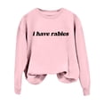thumbnail image 1 of TYGHBN Womens Daily Home Outdoor Workout Long Sleeve O Neck T Shirt Top Printed Sweatshirt Street Blouse Streetwear Dressy Sweatshirt Women Graphic Sweat Shirts Women Jackets Work Women Coat Women, 1 of 5