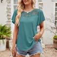 thumbnail image 1 of TYGHBN Womens Fashion Casual Top Crew Neck T Shirts Summer Short Sleeve Casual Loose Top Womens Loose Fit Running Tops Tops Women Casual Womens Short Sleeve Shirt Stripe Tee Short Sleeve Western Tops, 1 of 6