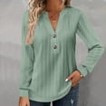 thumbnail image 1 of TYGHBN Womens Large Loose Solid V Neck Casual Loose V Neck Top T Shirt Casual Women's Tops Athletic Top Running Shirts Women Neck Women Girls Shirts Long Sleeve Hike Long Sleeve Shirt Women Running, 1 of 4