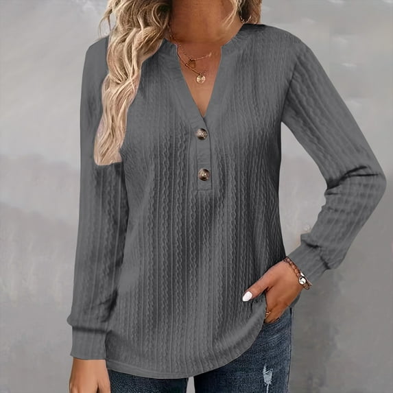 TYGHBN Womens Large Loose Solid V Neck Casual Loose V Neck Top T Shirt Casual Women's Tops Athletic Top Running Shirts Women Neck Women Girls Shirts Long Sleeve Hike Long Sleeve Shirt Women Running