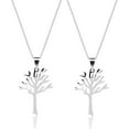 thumbnail image 1 of TYHLZJ Silver Leafless Tree Pendant, Stainless Steel Necklace, Original Design Women's Jewelry Gift, 1 of 7