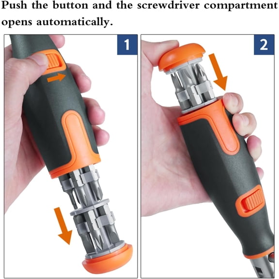 TYHREF-10 in 1 Ratchet Screwdriver Set, Household Bendable Ratcheting Screwdriver with Magnetic Bit for Easy Assembly, There is a Screwdriver Compartment Inside the Handle.