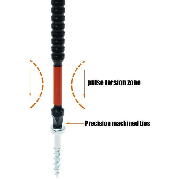 TYHREF-10 Pack #2 Square Driver Bit 6 inch Long Square Impact Drill Bit for Pocket Hole Jig System SQ2 Bits