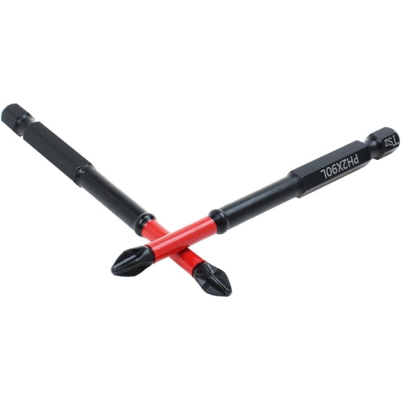 TYHREF-10 Pack Phillips PH2 Magnetic Anti Slip Screwdriver Bit Set 3-1/2" Length TS2 Anti-Slip Long Drill Bits Impact Driver Bits