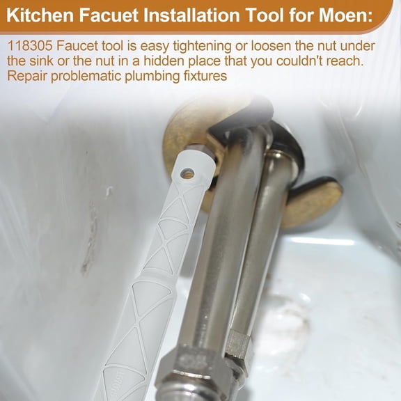 TYHREF-118305 Kitchen Faucet Removal Tool for Moen Sink Faucet, Faucet Wrench Tool Help Removal and Install Faucet Mounting Hardware, Faucet Replacement Parts Repairing Plumbing Fixtures