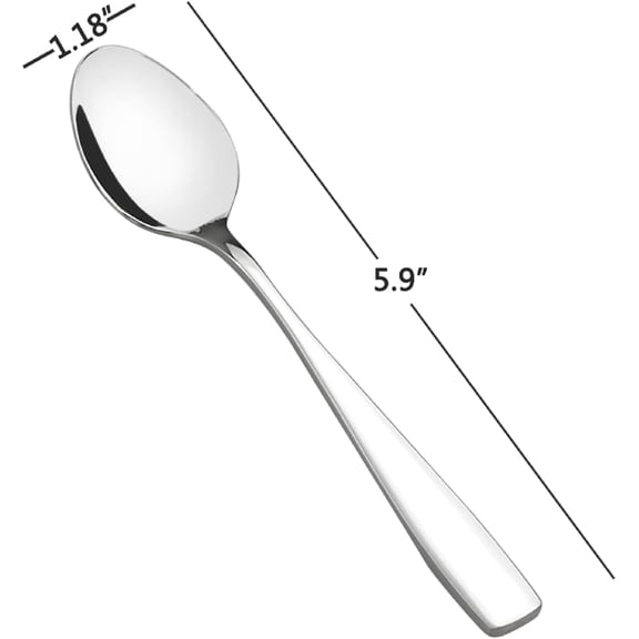 TYHREF-16-Piece Stainless Steel Teaspoons, 5.9-Inch