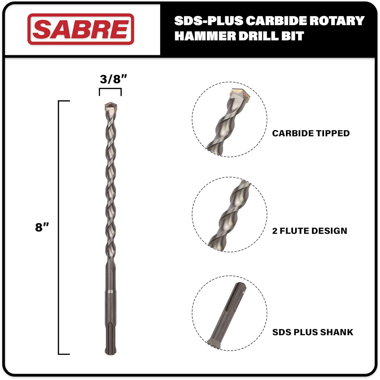 Sds Plus Drill Bits 50-Piece SDS-Plus Rotary Hammer Drill Bit Set