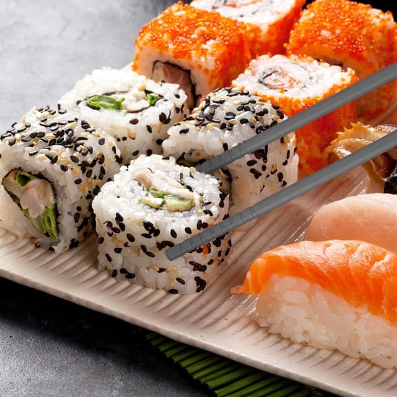 TYHREF-2 Pair Silicone Cooking Chopsticks, 11 Reusable Long Chopsticks with Stirring Spoon, Heat Resistant Coffee Stirrers, Mixing & Cooking Utensils for Kitchen, Baking, Dishwasher Safe