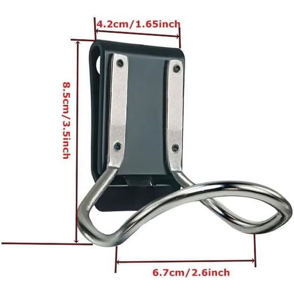 TYHREF-2PCS Heavy Duty Hammer Loop - Stainless Steel Tool Holder for Quick Hammers, Wrenches, Axe and More