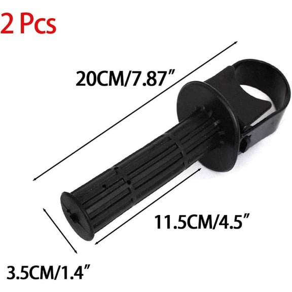 TYHREF-2Pcs Adjustable Electric pick Side Handle Rubber Coated Electric Hammer Drill Front Side Handle Grip for 081008110840 Electric Pick Hammer (0810)