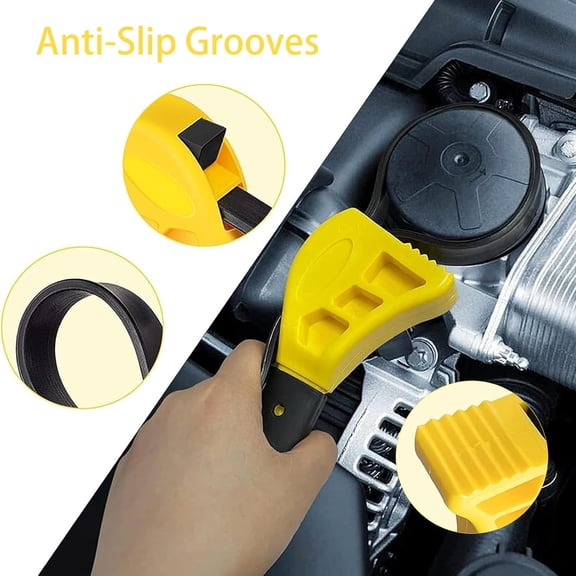 TYHREF-2Pcs Strap Wrench Set, Oil Filter Wrenches Upgrade 25 in and 20 in Length Adjustable Rubber Strap Wrench, Reinforced Rubber Belt, Pipe Wrench for Plumbers, Jar Opener for Weak Hands