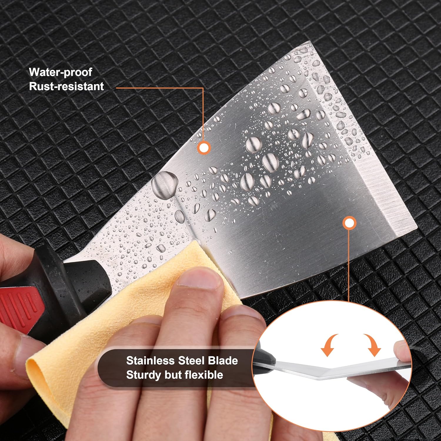 TYHREF-2pc Putty Knife Set, 2.5 in Straight and 3 in Offset Scrapers ...