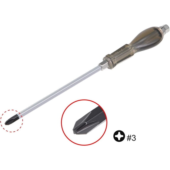 TYHREF-#3 Phillips Impact Screwdriver, 8-Inch Cross Point Keystone Demolition Driver