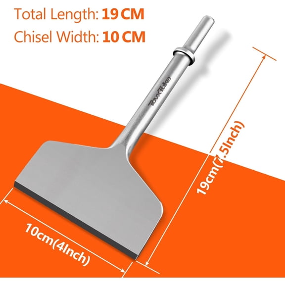 TYHREF-4" x 7.5" Air Hammer Chisel Pneumatic Chisel 0.401 Inch Shank Tile for Thinset Removal, Thinset Scaling, Tile Removal, Pneumatic Chisel