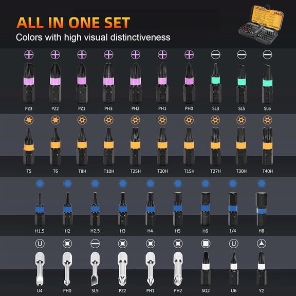 TYHREF-40-In-1 Magnetic Screwdriver Set with Detachable T Handle Ratchet Screwdriver, Portable Ratchet Screwdriver Set for DIY, Furniture, Computer, Bicycle,S2 Alloy Steel Repair Tool Kit