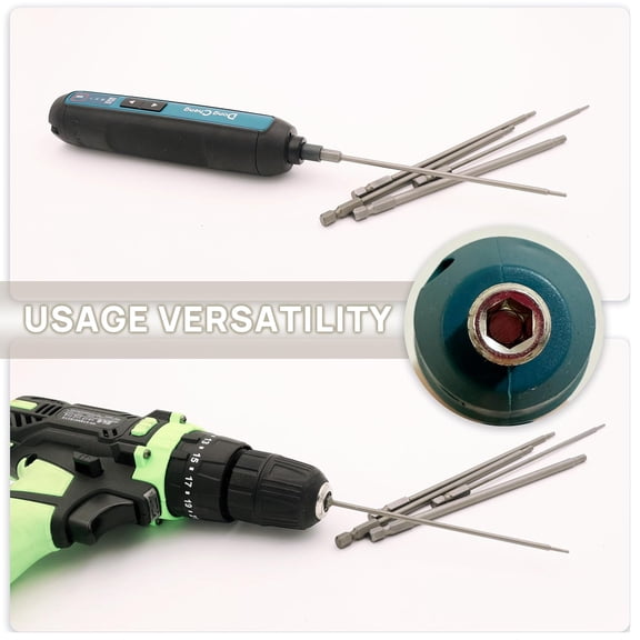 TYHREF-5PCS RC Hex Bit 6 Inch Power Bits 1.5mm 2.0mm 2.5mm 3.0mm 4mm Hex Head Allen Wrench Drill Bit Set Professional Grade Inch Hex Shank for Screwdrivers Electric Screwgun/Power Drill