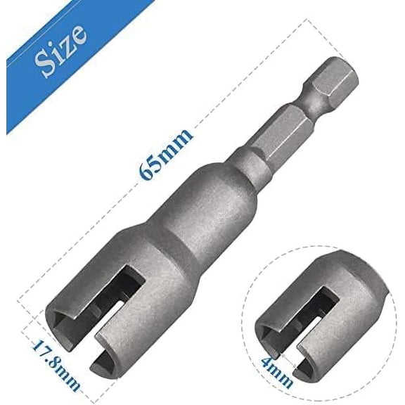 TYHREF-6pcs Power Wing Nut Driver Set, Impact Hex Drill Bit 1/4 Inch Socket Adapter Wrenches Tools, Hurricane Shutters Steel Slot Wire Nut Bolts Hooks for Panel Nuts/Screws Eye/Q-Hanger