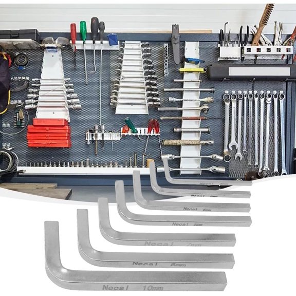 TYHREF-7Pack Square Head Wrench Set L Shaped Square Key Kit,Chromium Vanadium Steel Square Head Screwdrivers for Tightening Square Screws Chromium Vanadium Steel Square Head Wrench