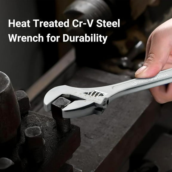TYHREF-Adjustable Wrench Set Forged, 6", 8", 10" Heat Treated, Chrome-plated Wrench Set Max jaw capacity 1-3/8"