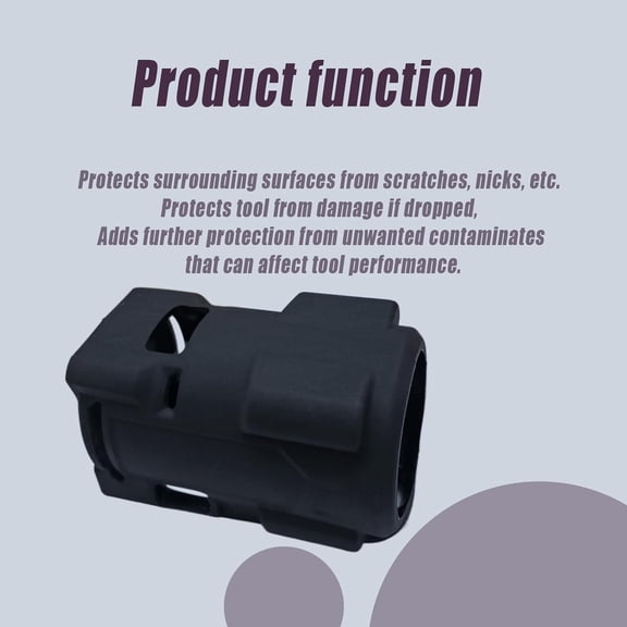 TYHREF-Black 49-16-2563 49-16-2562 M12 FUEL Stubby Impact Wrench Protective Rubber Boot Compatible with 2024 M12 FUEL 1/2" 2563-20 3/8" 2562-20 GEN2