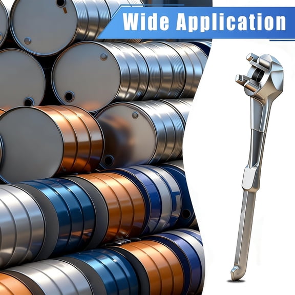 TYHREF-Bung Wrench 55 Gallon,2 Pack Aluminum Drum Plug Barrel Wrench for Opening 10 15 20 30 55 Gallon Drum, Drum Opener Tool For Most Standard 2 in and 3/4 Plugs On Tight-Head