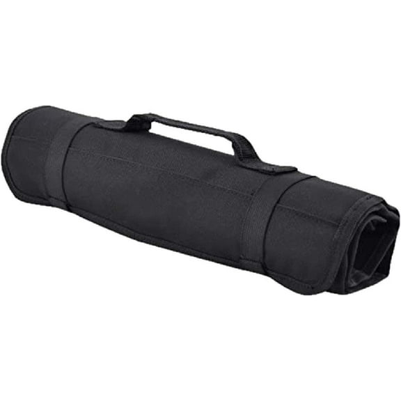 TYHREF-Canvas Tool Roll Up Bag Organizer with Pouches for Wrenches,Screwdrivers,Sockets,Durable Storage Pouch Ideal for Electricians,HVAC Technicians,Plumbers,Carpenters,Mechanics