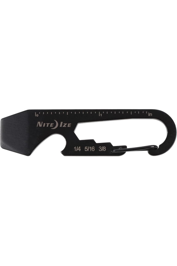 -DoohicKey Key Tool - Everyday Multiuse Keychain - Stainless Steel 5-in-1 Tool - Pocket Gadget with Box Cutter, Bottle Opener, Screwdriver, Wrench & Ruler - Black, 3 Count (3 Pack)