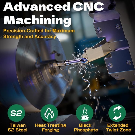 TYHREF-Extra Long 6 Inch Anti Slip Phillips Bits #2, New Precision Laser-Etched Micro-Slip Grip, S2 Steel PH2 Impact Driver Magnetic Screwdriver Bits For Heavy-Duty Repairs and Assembly | 10 Pack