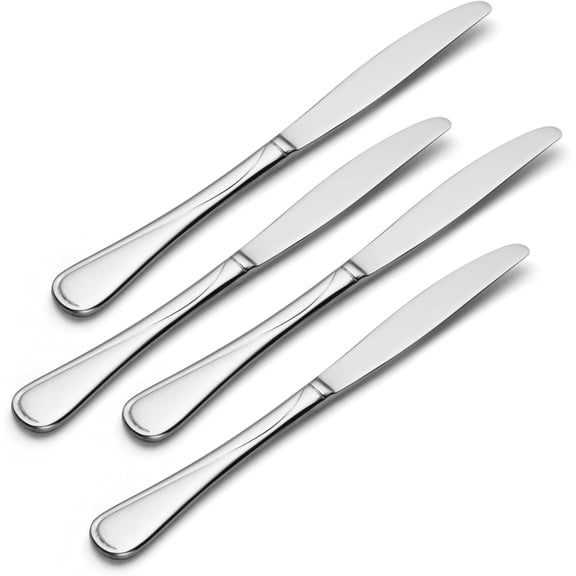 TYHREF-Flight Everyday Flatware Dinner Knives, 1.00 LB, Metallic