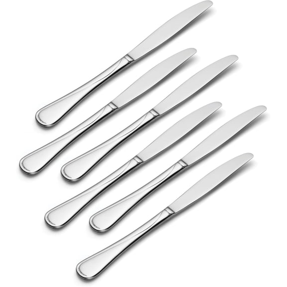 TYHREF-Flight Stainless Steel 18/10 Dinner Knives (Dinner Knives, Set of 6)
