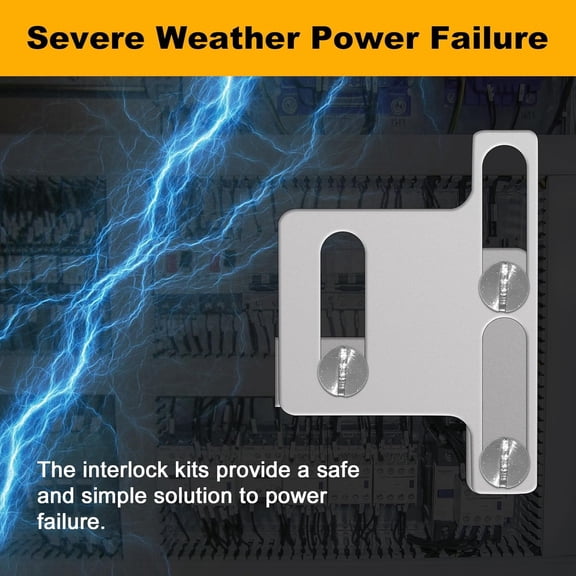 TYHREF-Generator Interlock Kit Compatible with Eaton Cutler Hammer BR Series 100 Amp Panel,1 to 1 1/2 inches Spacing Between Main and Generator Breaker,Professional and Interlock Kit (1)