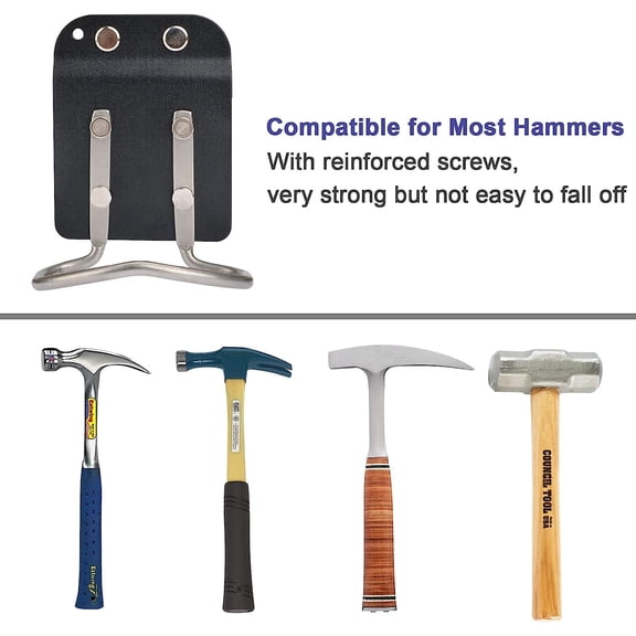 TYHREF-Hammer Holder Loop - Holster Clip on 2" Tool Belt, Belt Hook for Rip Claw Framing, Rock Hammer