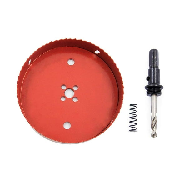 TYHREF-Hole Saw 160mm LAIWEI Drill Bit HSS Hole Cutter with Arbor for Wood,PVC Board and Plasterboard(6-2/7")