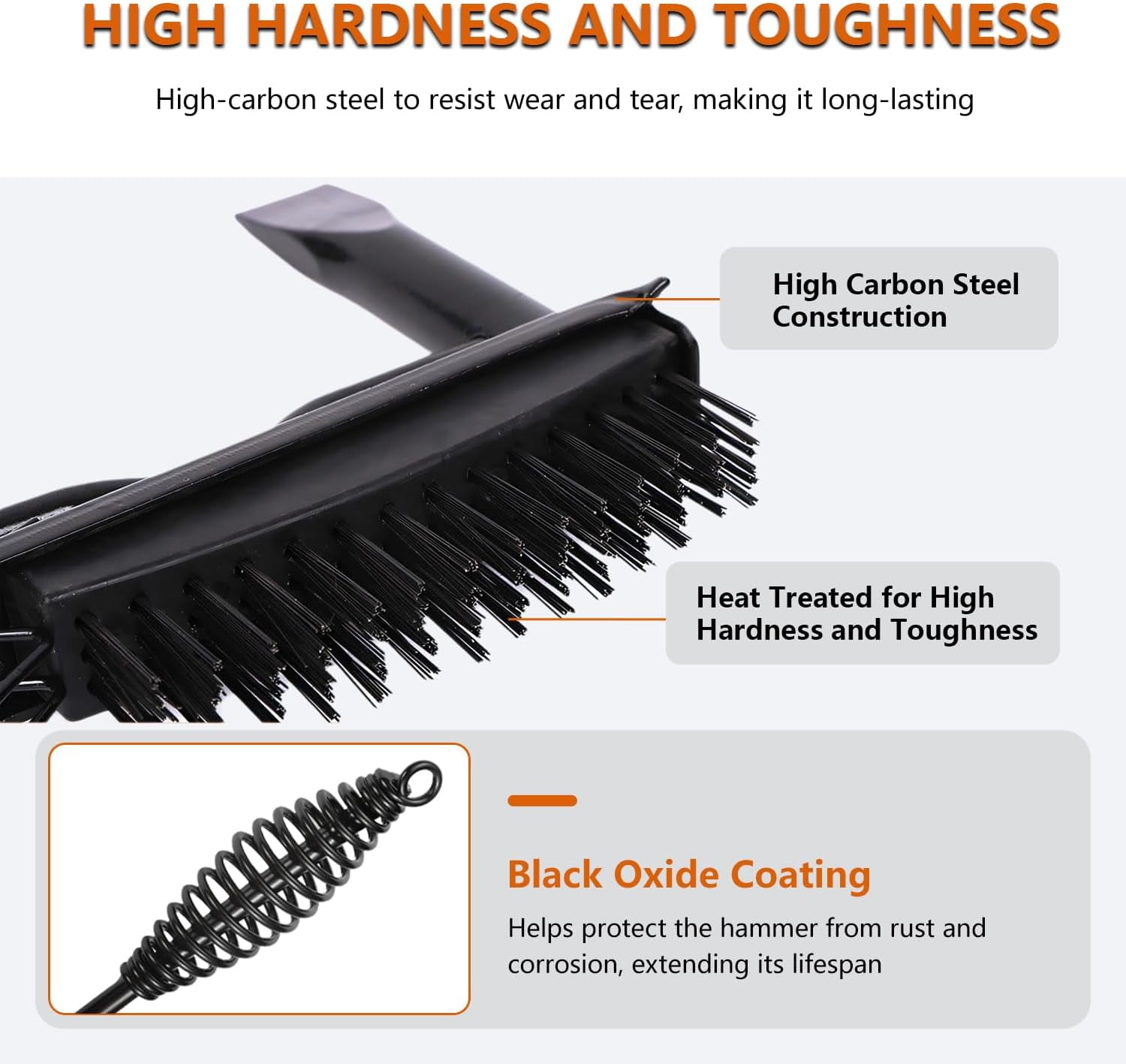 TYHREF-Hymnorq 2-in-1 Welding Chipping Hammer with Wire Brush – Heavy ...