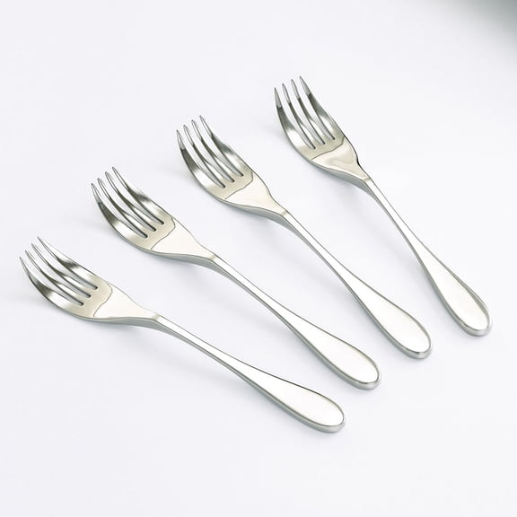 TYHREF-Knork Gloss Forks, Set of 4, Gloss Stainless Steel